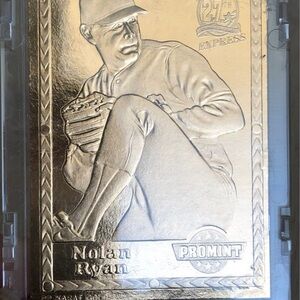 Nolan Ryan- 1993 ProMint (22kt Gold/14kt White Gold) “27TH Anniversary Card”